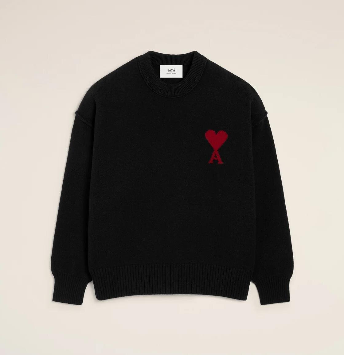 アミ パリス“パステルブルー＆ピンク”のハートロゴ入りマフラー、ふんわりアルパカニットも｜写真11