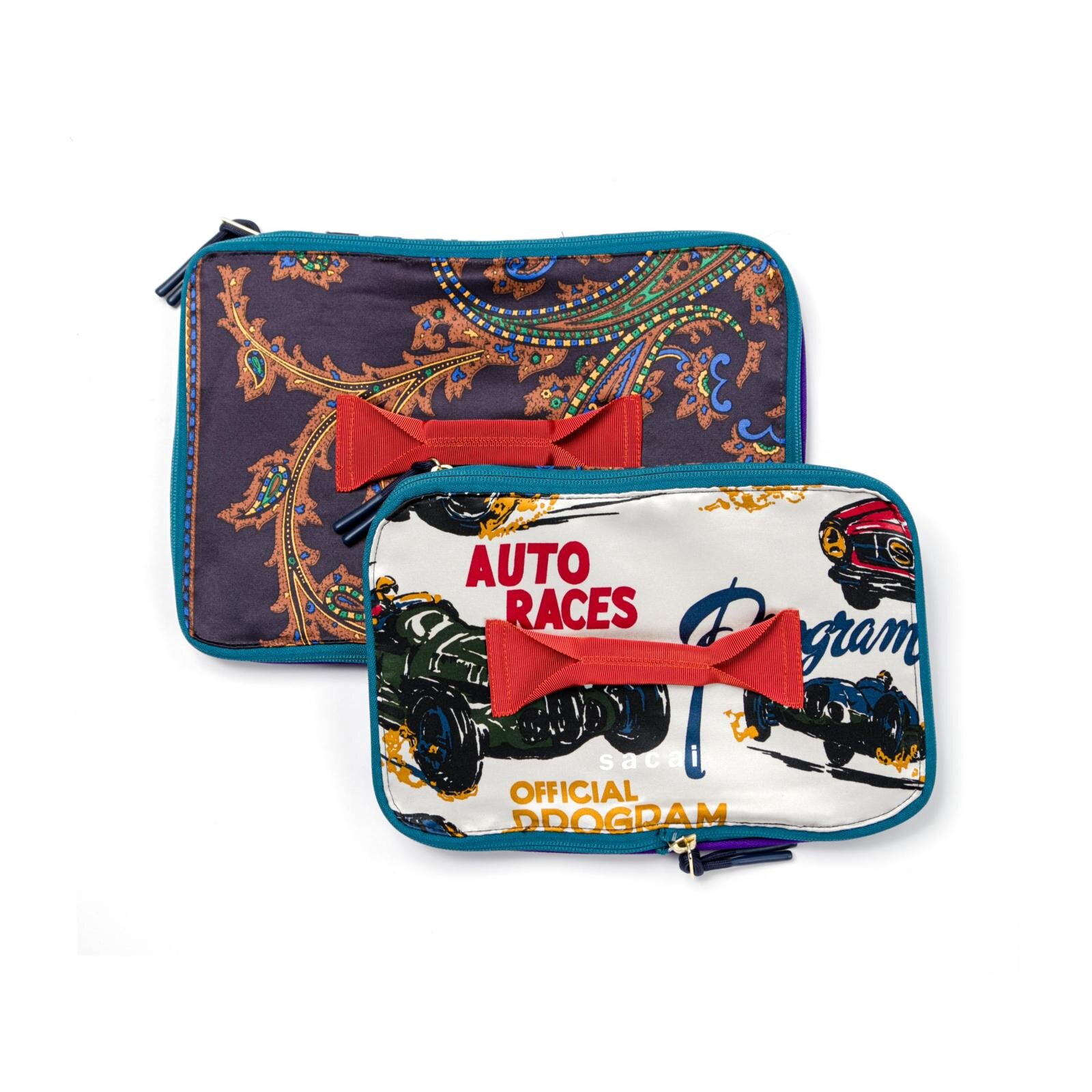 sacaiのクリスマス、スタッズ光るレザージャケットやカラフル生地を編み込んだクロシェバッグ｜写真18