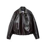 sacaiのクリスマス、スタッズ光るレザージャケットやカラフル生地を編み込んだクロシェバッグ｜写真32