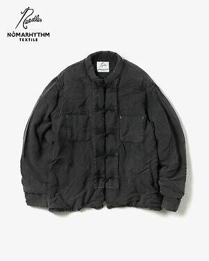 ニードルズ×ノーマリズム テキスタイル、“バタフライ”マークのバーシティジャケット＆チャイナシャツ｜写真7