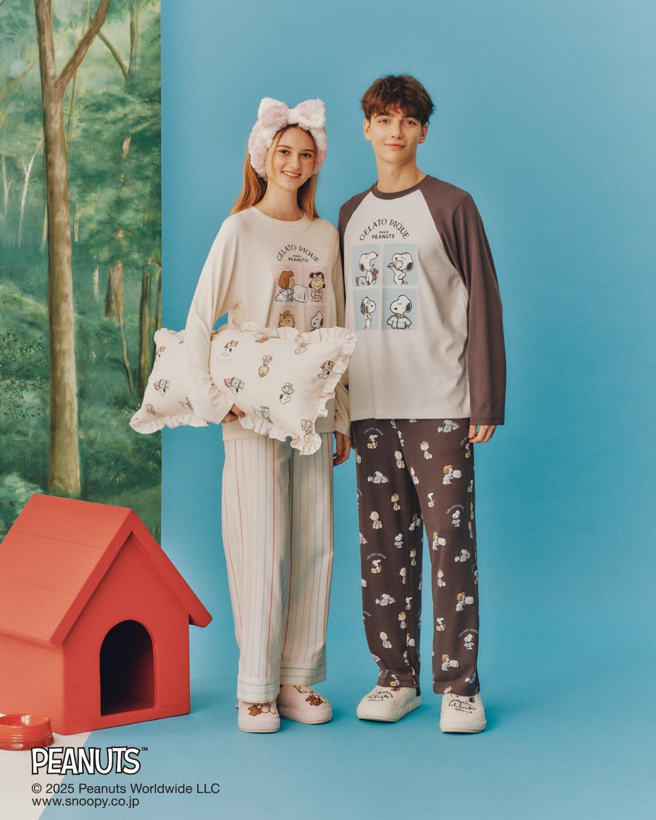 ジェラート ピケ「ピーナッツ」ルームウェア、“おやすみ前”スヌーピーを描くパジャマやスウェット｜写真13