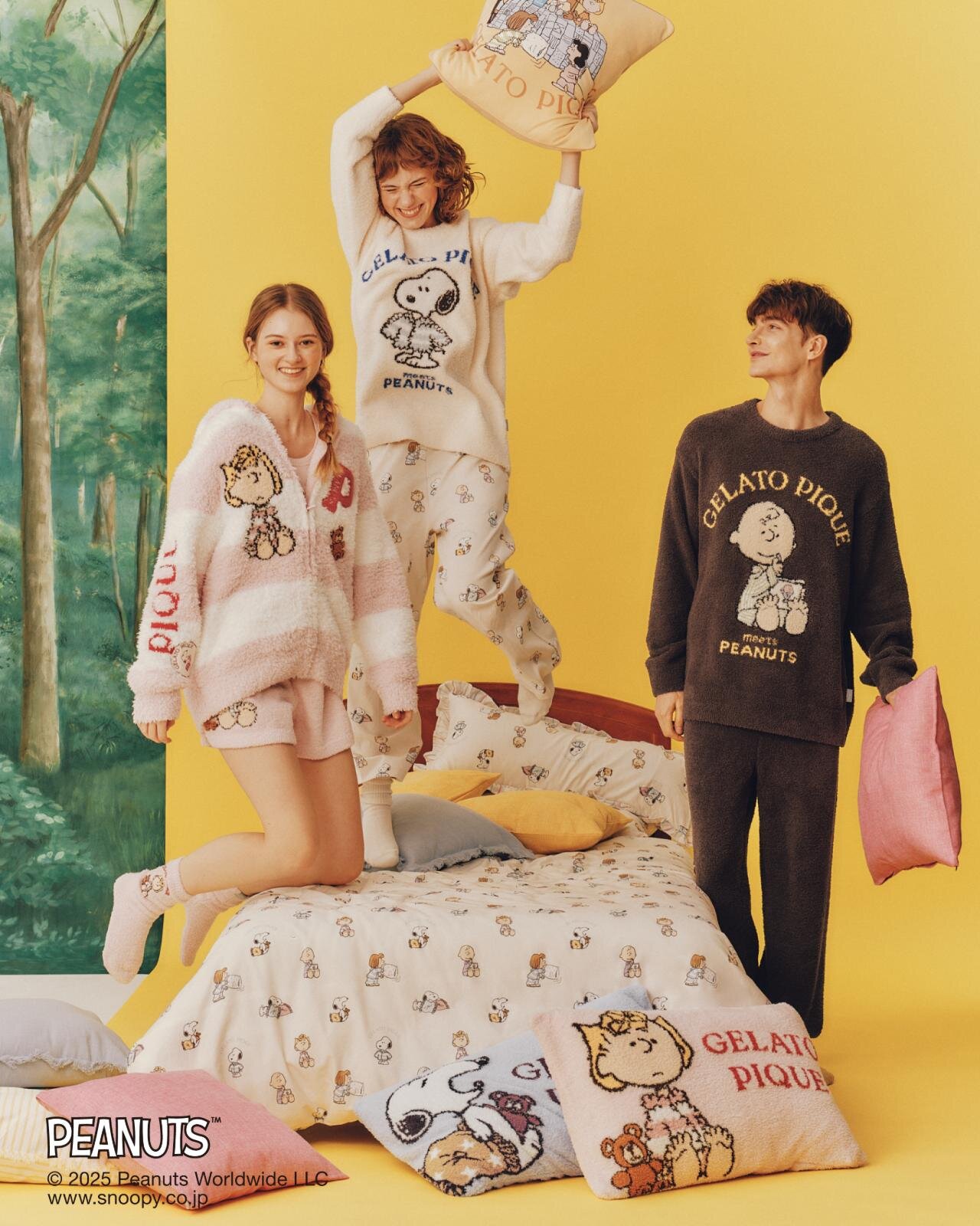 ジェラート ピケ「ピーナッツ」ルームウェア、“おやすみ前”スヌーピーを描くパジャマやスウェット｜写真3