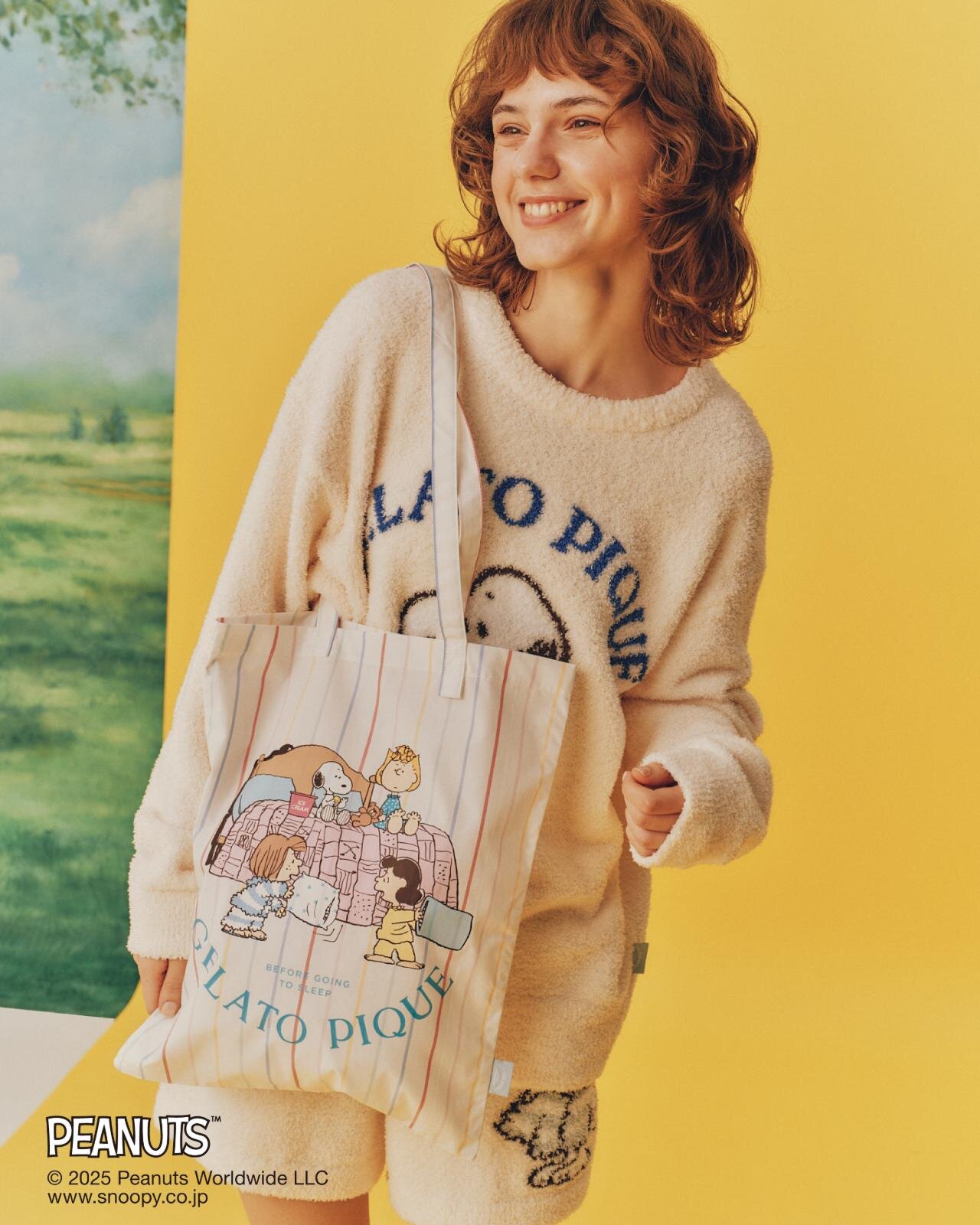 ジェラート ピケ「ピーナッツ」ルームウェア、“おやすみ前”スヌーピーを描くパジャマやスウェット｜写真18