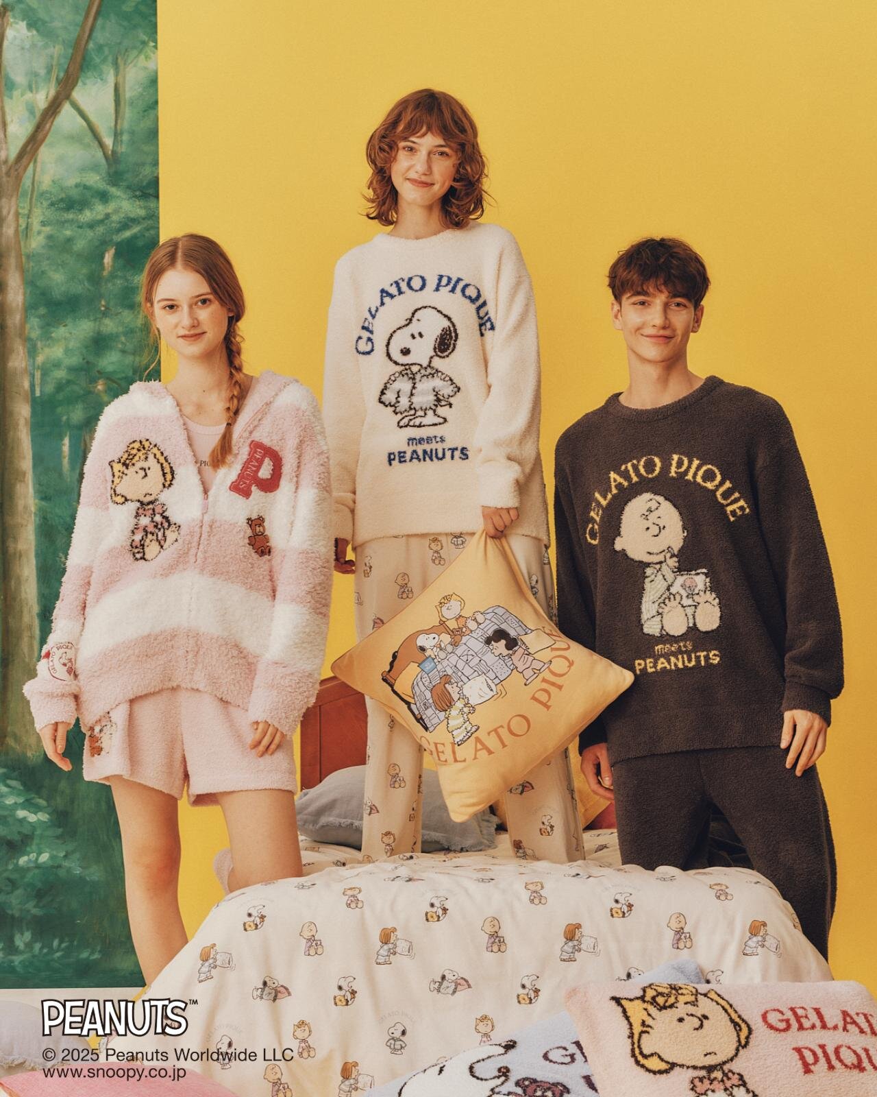 ジェラート ピケ「ピーナッツ」ルームウェア、“おやすみ前”スヌーピーを描くパジャマやスウェット｜写真7
