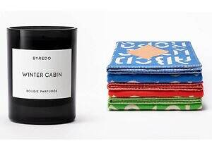 バイレード25年クリスマス、”薪の温もり”着想キャンドル＆クリスマスカラースカーフ