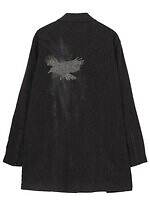 ヨウジヤマモト“翼を広げるカラス”プリントのウールコート＆手描きデッサンの刺繍ジャケット｜写真5