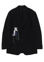 ヨウジヤマモト“翼を広げるカラス”プリントのウールコート＆手描きデッサンの刺繍ジャケット｜写真17