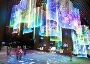 KITTE名古屋の25年クリスマスイルミネーション、“ハンドベルで色が変わる”オーロラ｜写真2