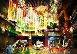 KITTE名古屋の25年クリスマスイルミネーション、“ハンドベルで色が変わる”オーロラ｜写真3