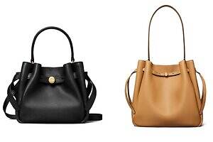 トリー バーチの柔らかレザーバッグ「ロミー」ラージ・ミニ・クロスボディの3サイズで