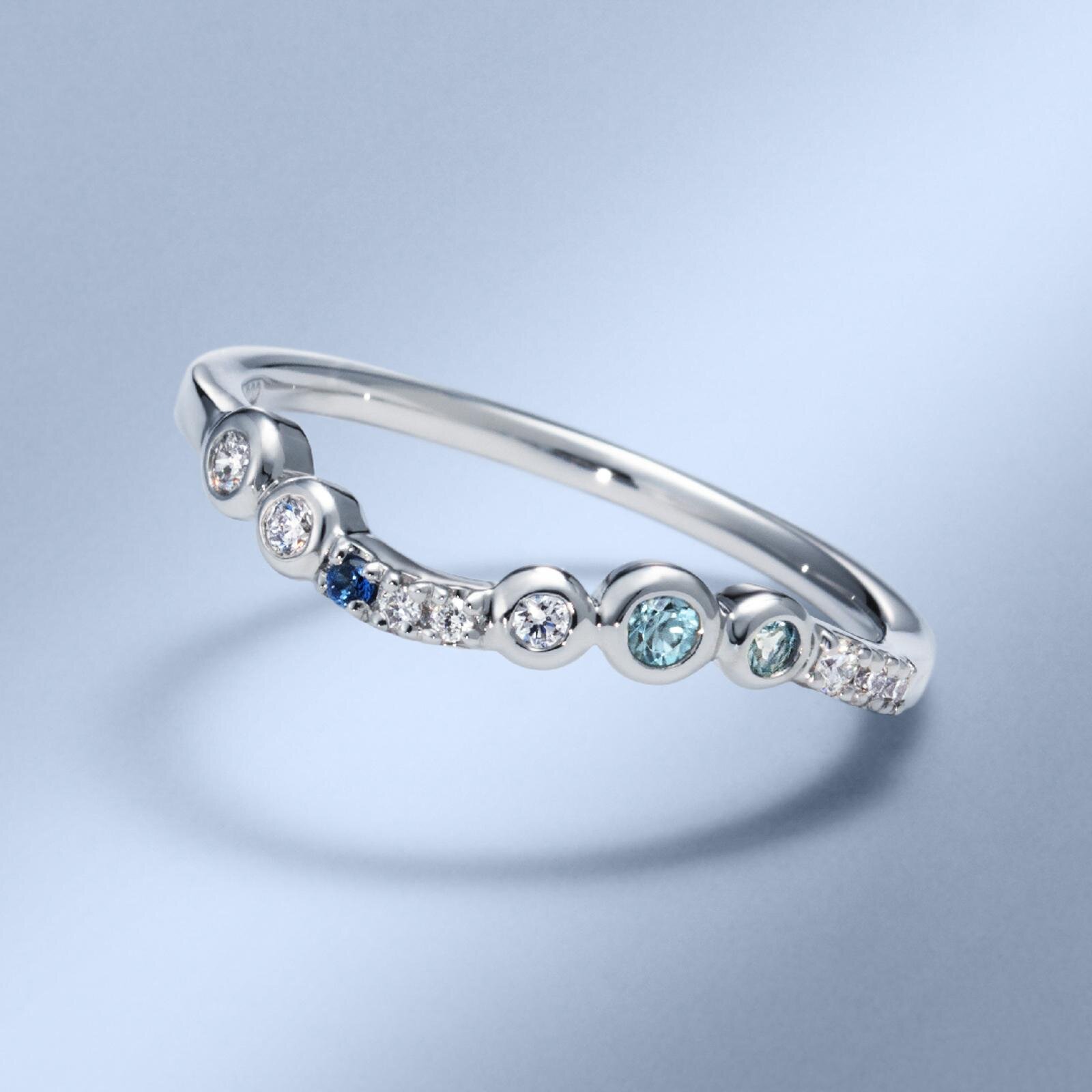 マルチカラージュエル プラチナ900リング・セラヴェル 149,600円