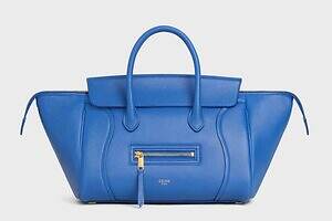 セリーヌ「ニューラゲージ」柔らかなラムレザーのスモールバッグ、ブルーやシトラスイエローで