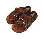 シャカの6WAYモカシン風シューズ、タッセル・ビーズ付きフリンジ・踵ストラップを自由に着脱｜写真1