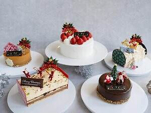 ウェスティンホテル大阪25年クリスマスケーキ、”雪景色風”ブッシュ・ド・ノエルや王道ショートケーキ｜写真1