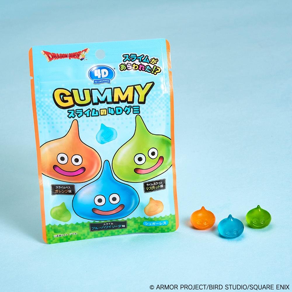 「ドラゴンクエスト スライムの4Dグミ」1袋 259円、10袋入りBOX 2,592円