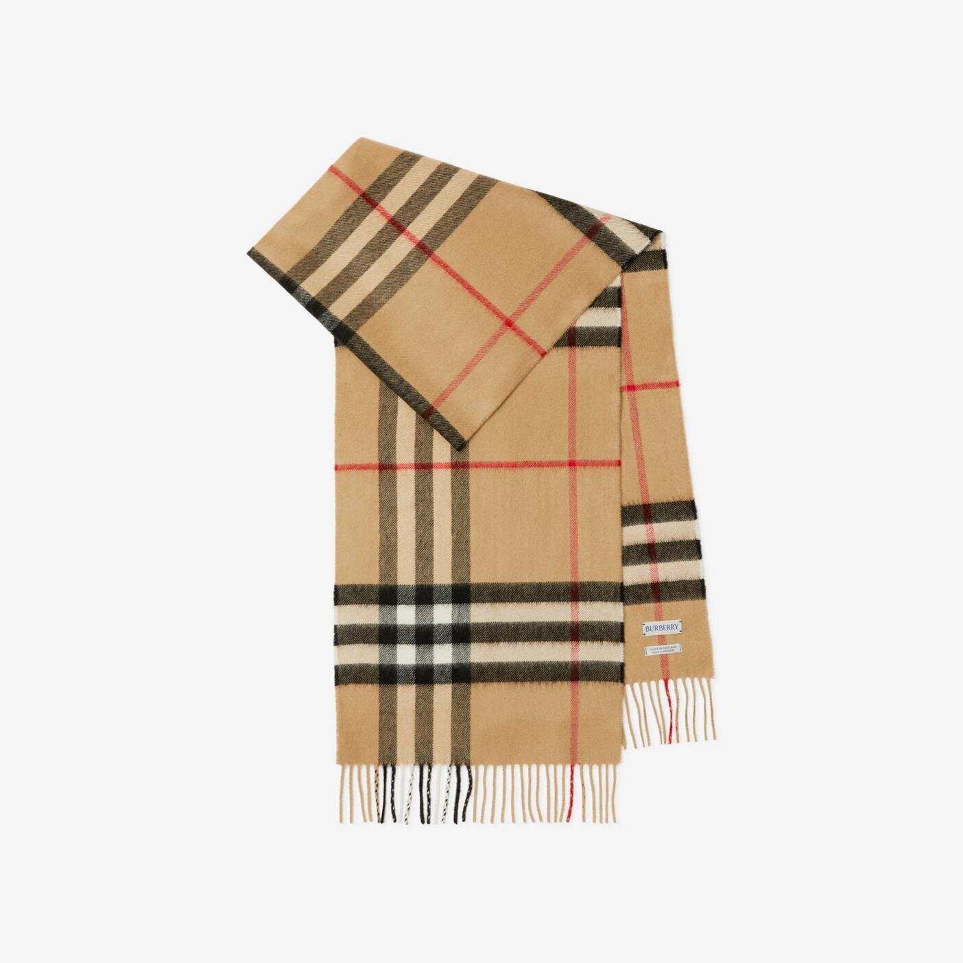 チェック カシミアスカーフ 85,800円