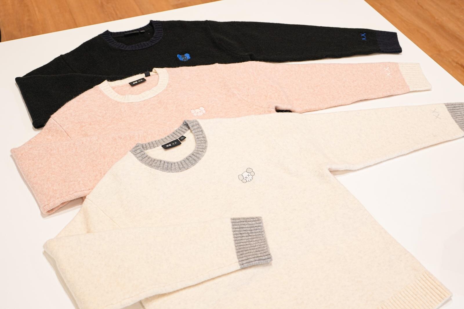 ユニクロ×KAWSニットウェア、カシミヤセーターや“XX刺繍”のヒートテックニットマフラー｜写真39