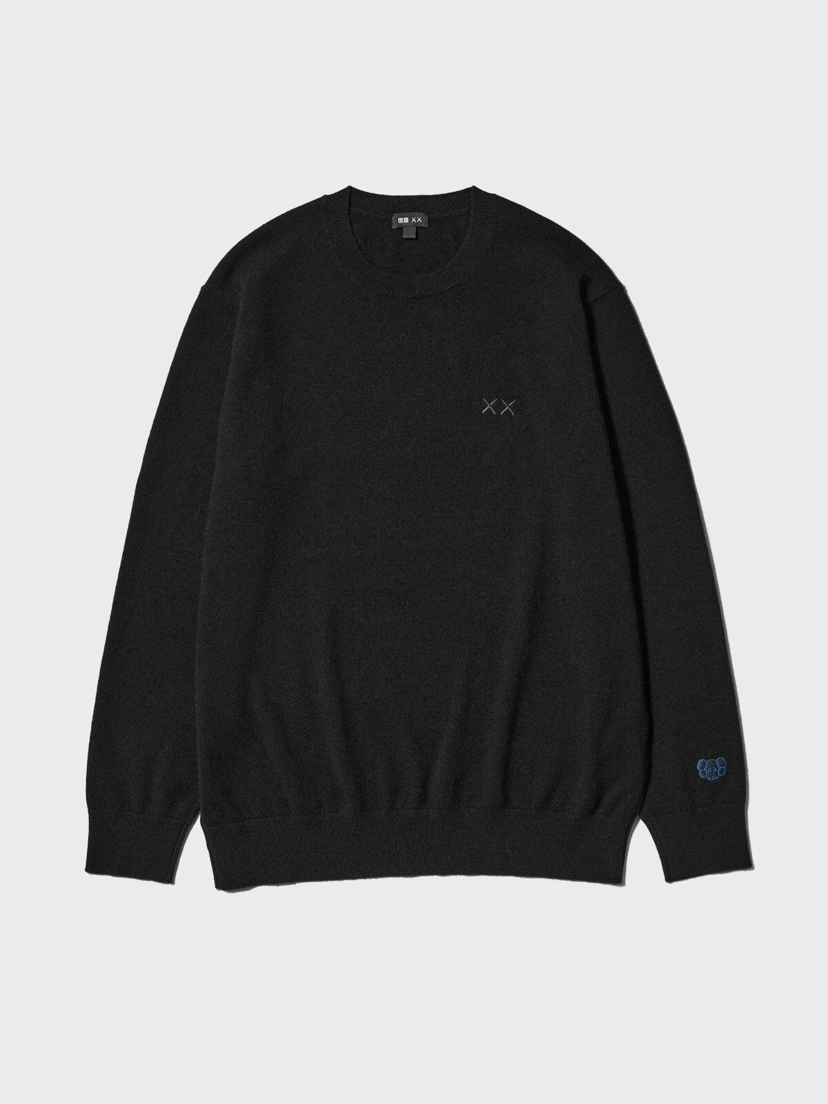 ユニクロ×KAWSニットウェア、カシミヤセーターや“XX刺繍”のヒートテックニットマフラー｜写真5