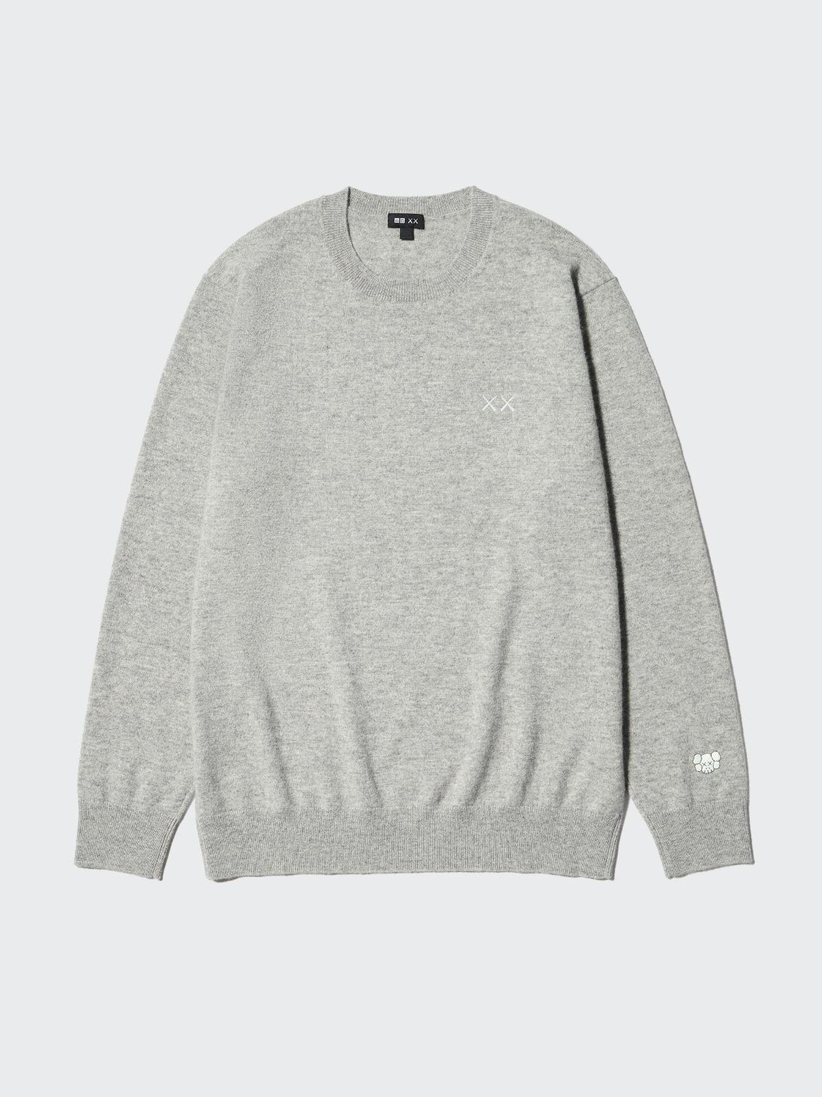 ユニクロ×KAWSニットウェア、カシミヤセーターや“XX刺繍”のヒートテックニットマフラー｜写真6