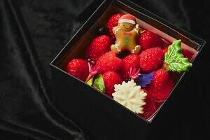 大阪ステーションホテルの25年クリスマスケーキ、“苺＆ベリーたっぷり”ボックス型ショートケーキ