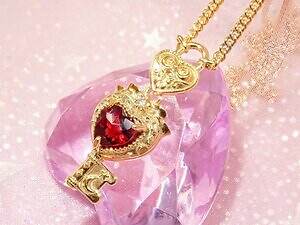 大人のセボンスター“本物の宝石”ジュエリー、ハート×鍵ペンダントがカプセルトイで - カラッツから｜写真1