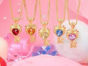 大人のセボンスター“本物の宝石”ジュエリー、ハート×鍵ペンダントがカプセルトイで - カラッツから｜写真2