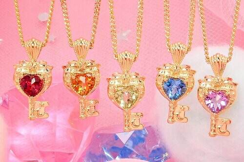 大人のセボンスター“本物の宝石”ジュエリー、ハート×鍵ペンダントがカプセルトイで - カラッツから