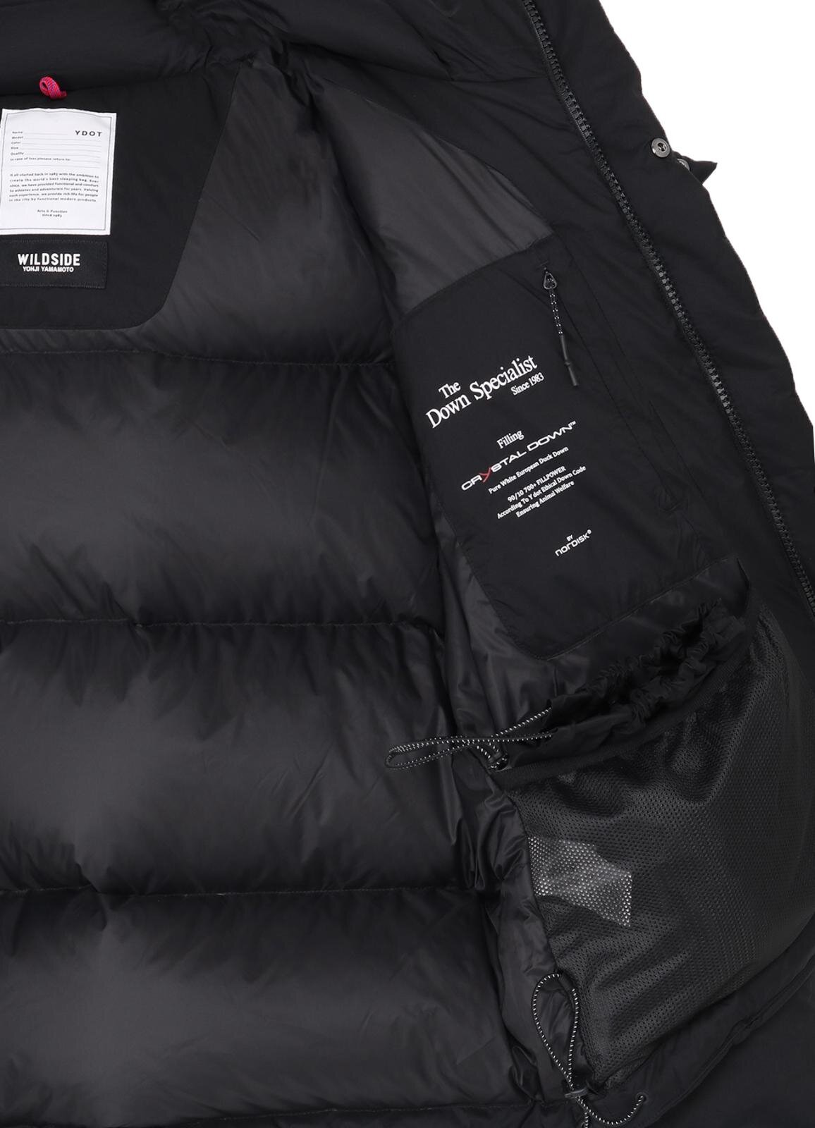 ワイルドサイド ヨウジヤマモト“オールブラック”高機能ダウンジャケット、ワイドットとコラボ｜写真6