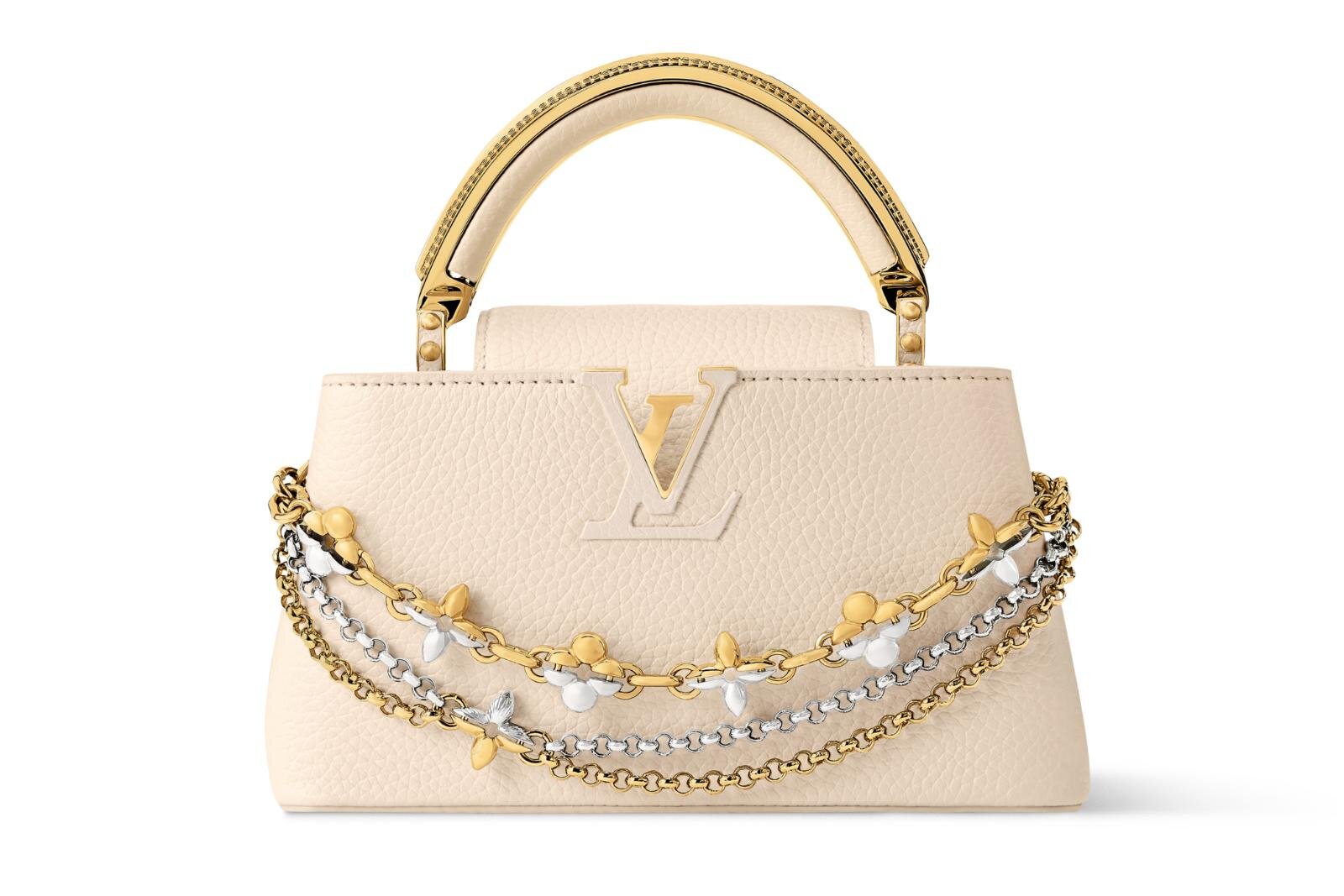 ルイ・ヴィトン「カプシーヌ」バッグ、“まるでジュエリー”モノグラム・フラワー連なるチェーン