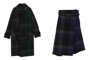 Y’sから“縮絨ウール”の秋冬ウェア、チェック柄コートや巻きスカート