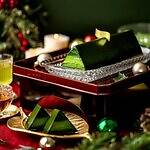 祇園辻利の25年クリスマスケーキ、濃茶ショコラムースや抹茶塩ガナッシュなど“5種の抹茶”を重ねて｜写真6