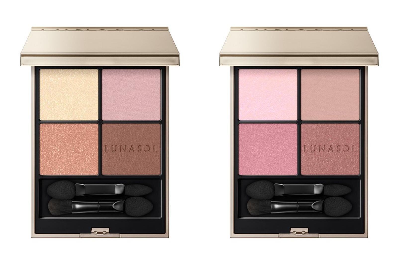 左から) ルナソル アイカラーレーションN 19、EX14 各7,700円＜新色＞※EX14のみ限定色