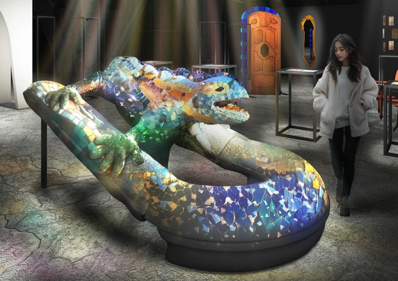 Area5：有機の海—グエル公園に息づく光と波のリズム—