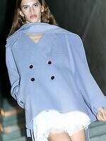 スナイデル“上質素材”のウェア、スカーフ付きミドルコート＆ふわふわオフショルニット｜写真6