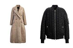 タトラス 銀座店「西陣織」ダウンジャケット、“モノグラム煌めく”フレアのロングコートやMA-1など