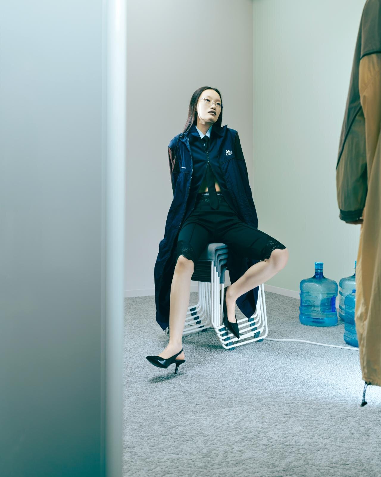 カッパ×シングス ザット マター、“袖を取り外せる”マルチカラーブルゾン＆異素材バルーンパンツ｜写真7