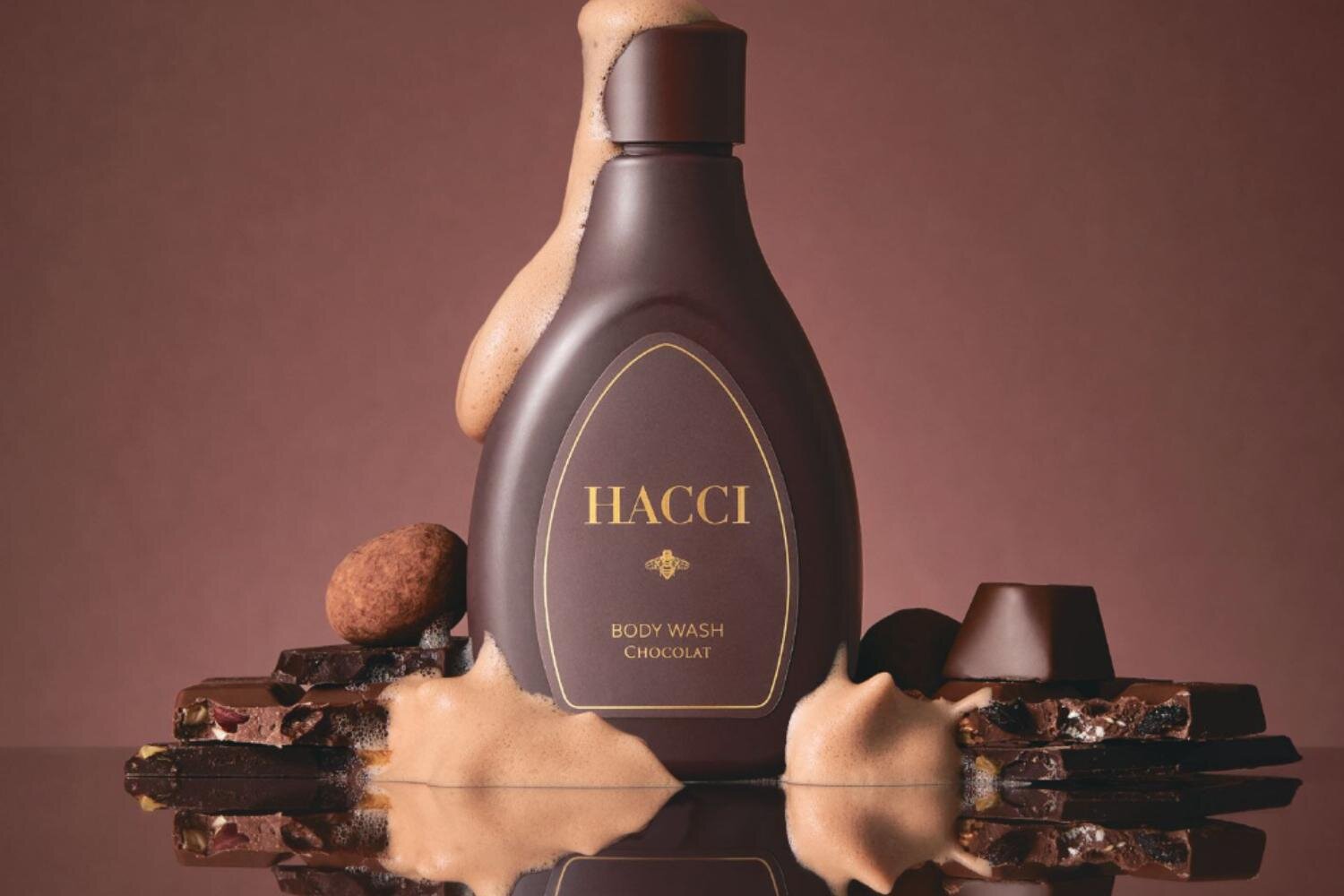 HACCI“まるでチョコソース”「ビターショコラの香り」ボディウォッシュ、26年バレンタイン限定で