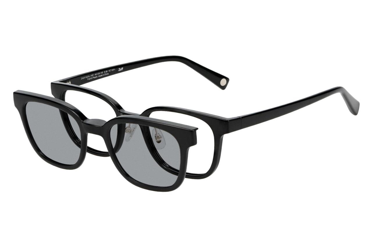 Zoff×マルゥ ユナイテッドアローズ、細めメタルフレームのメガネ＆淡いカラーサングラス｜写真18