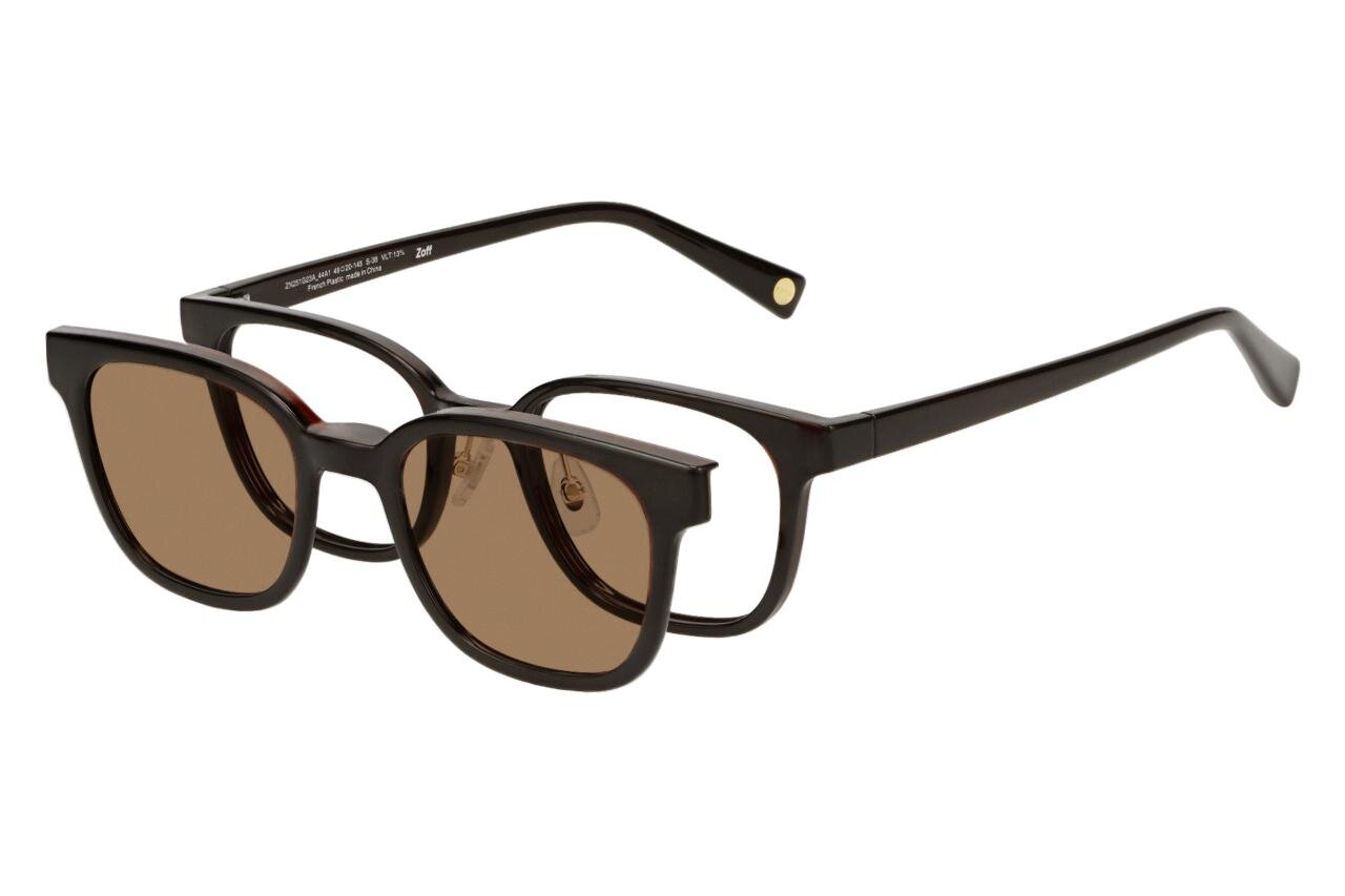 Zoff×マルゥ ユナイテッドアローズ、細めメタルフレームのメガネ＆淡いカラーサングラス｜写真19