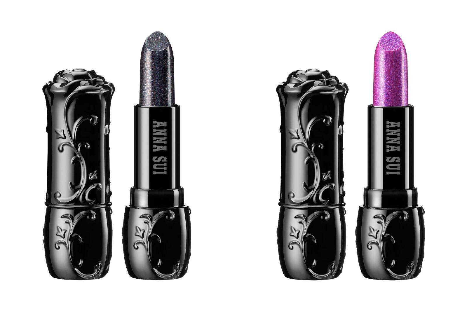 アナ スイ2026年春コスメ“全20色”の新リップ、ブラック＆パープルの透け感パールリップも