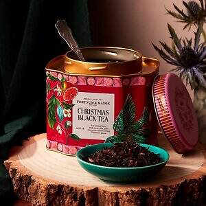 英国フォートナム・アンド・メイソン、紅茶のクリスマスアドベントカレンダー&オルゴール付きビスケット缶|写真2