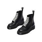 ドクターマーチン“グレーステッチ”8ホールブーツ＆3ホールシューズ、黒のアッパーとソールで｜写真2