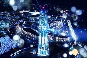 ハウステンボスの冬イルミネーション「白銀の世界」2026年が最後の開催に、真っ白に輝く幻想的な銀世界