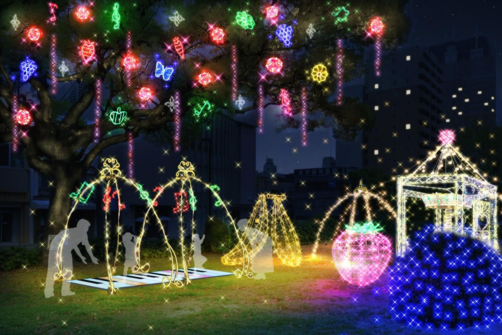 広島の冬イルミネーション「ひろしまドリミネーション2025」“光の城”や街路樹ライトアップ｜写真2