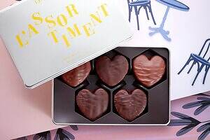 ル・ビスキュイ・アラン・デュカス26年バレンタイン、ハート型やフルーツ×ナッツのビスケット