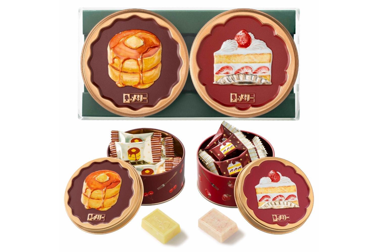 ホットケーキ缶＆ショートケーキ缶 10個入 1,728円