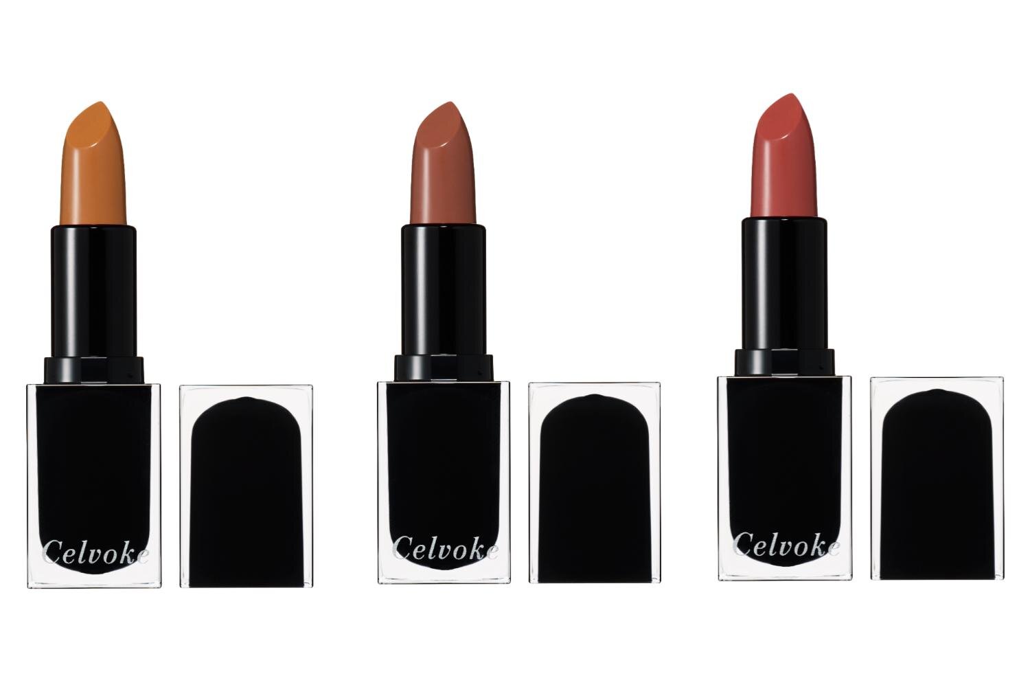 (左から)セルヴォーク ルージュ オー ミューテッドグロウ EX01,EX02,EX03 各4,180円＜新製品＞