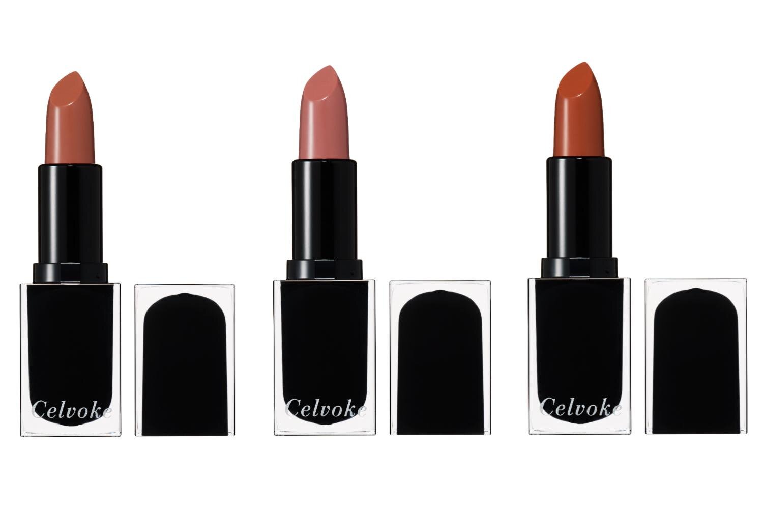 (左から)セルヴォーク ルージュ オー ミューテッドグロウ 01,02,03 各4,180円＜新製品＞