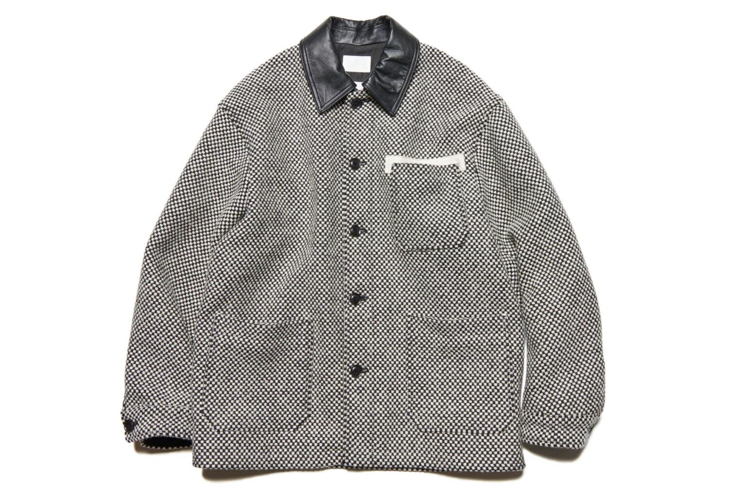ソフ×クヴァドラ“チェック柄”カバーオールやフライトジャケット、上質な家具用生地を使用