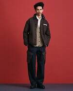 ソフ×クヴァドラ“チェック柄”カバーオールやフライトジャケット、上質な家具用生地を使用｜写真2